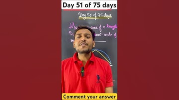 51st shorttrick | The maximum area of a triangle inscribed in a semi-circle of radius 8cm | class 10