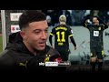 "Ever since I came back, it's felt like home" 💛 | Sancho reacts to his assist on Dortmund return image