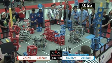 2015 VRC Sci Q100 - 7232 2382A vs 5678S 2915A - 81 to 88 - VEX Worlds 2015 - Science Division