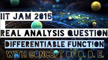IIT JAM 2015 REAL ANALYSIS DIFFERENTIABLE FUNCTION