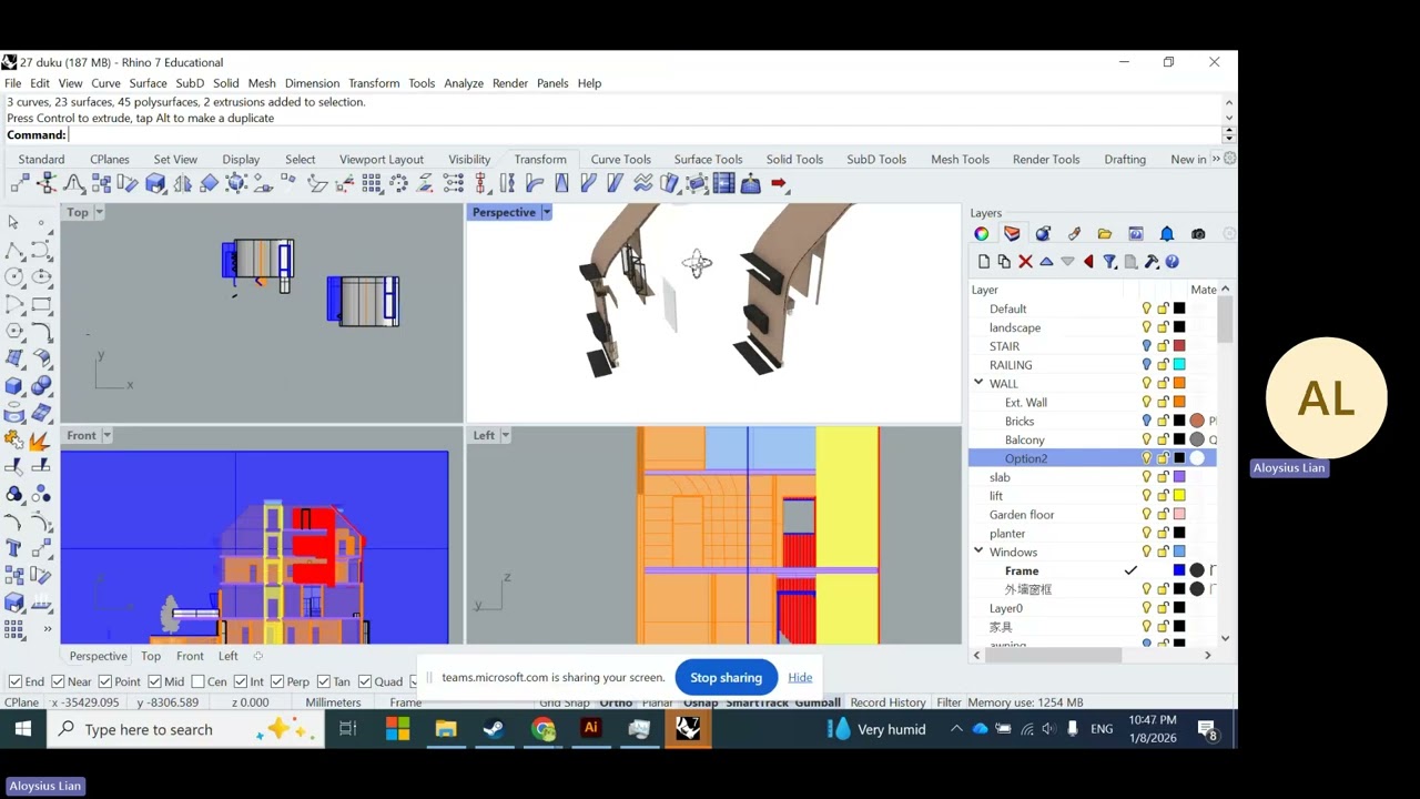 Cutaway SectionSectional Perspectives and Detailing