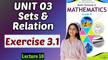 Exercise 3.1 | Chapter 3 Sets & Relations | Class 9 Math Federal Board New Book 2025 NBF