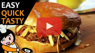 Not-So-Sloppy Joes - Recipe Videos Not-So-Sloppy Joes - Recipe Videos