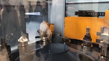 Matsuura MX-330 5-Axis with 10 pallets VMC in action