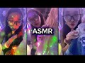 ASMR Face Relaxation with Shaving Cream &amp; Gentle Ear Cleaning with Light Therapy