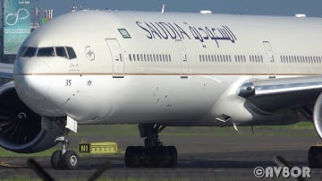 SAUDIA B777-300ER Takeoff at Jakarta CGK Airport!