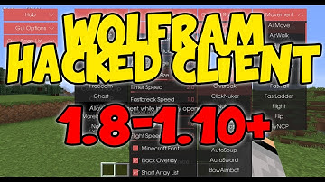 MINECRAFT HACKED CLIENT!!!| 1.8 - 1.10+ | WOLFRAM FINAL VERSION(OPTIFINE) UPDATED