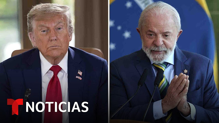 Trump podría hablar con Lula tras amenazar con aranceles por Bolsonaro | Noticias Telemundo