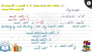 If \( \operatorname{cosec} \theta-\cot \theta=2 \), then find the value of \( \operatorname{cose...