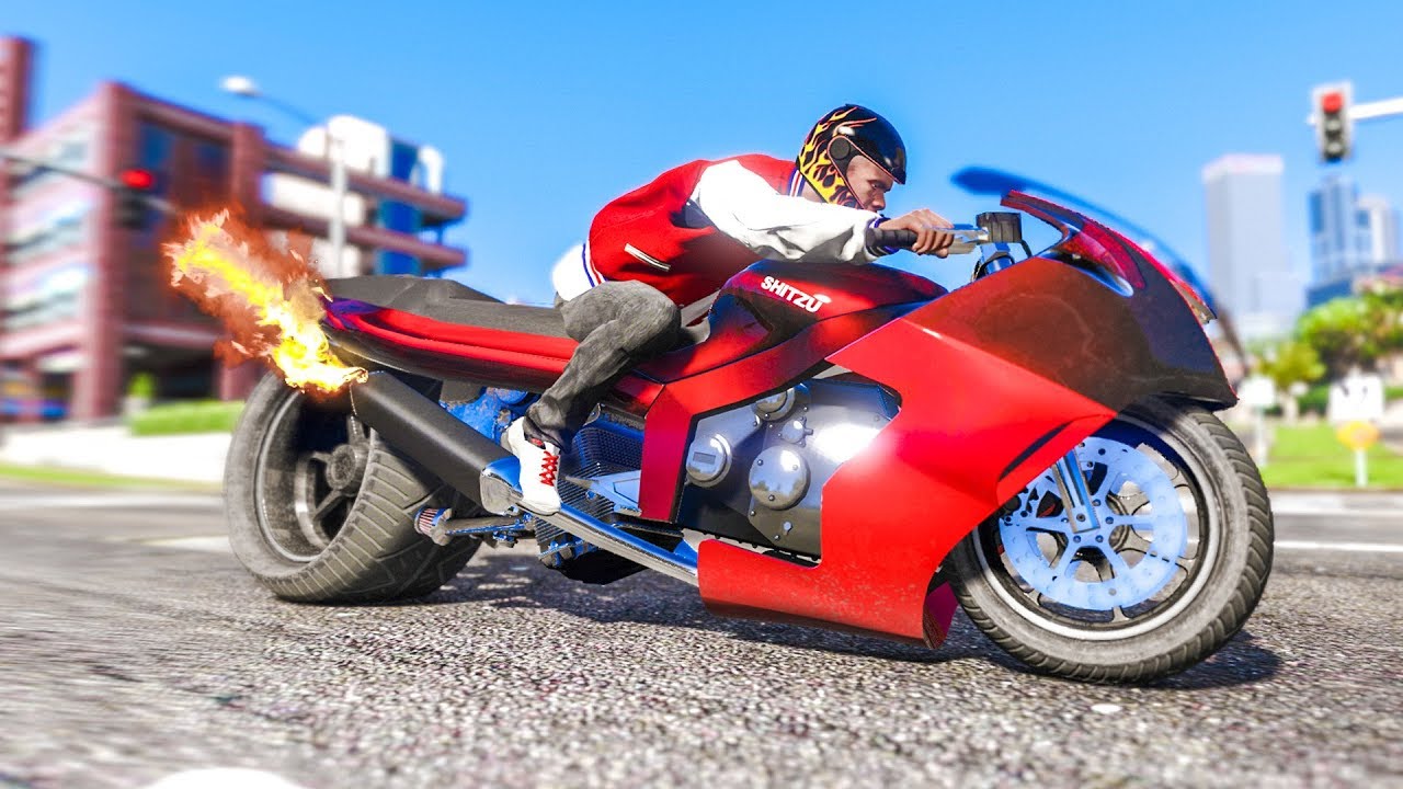 The FASTEST MOTORBIKE EVER! - (GTA 5 Stunts & Fails) - YouTube