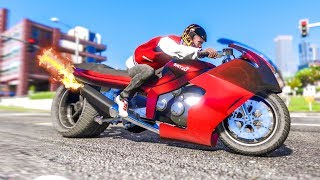 The FASTEST MOTORBIKE EVER! - (GTA 5 Stunts & Fails)