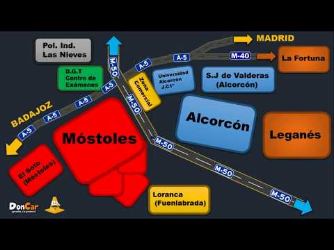 mapa-y-rutas-habituales-en-los-exámenes-prácticos-en-madrid