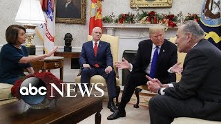 The Oval Office showdown between Trump and Schumer, Pelosi