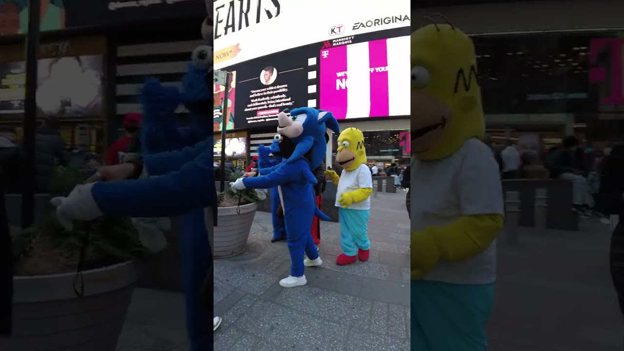 Characters at Times Square 📺🏙