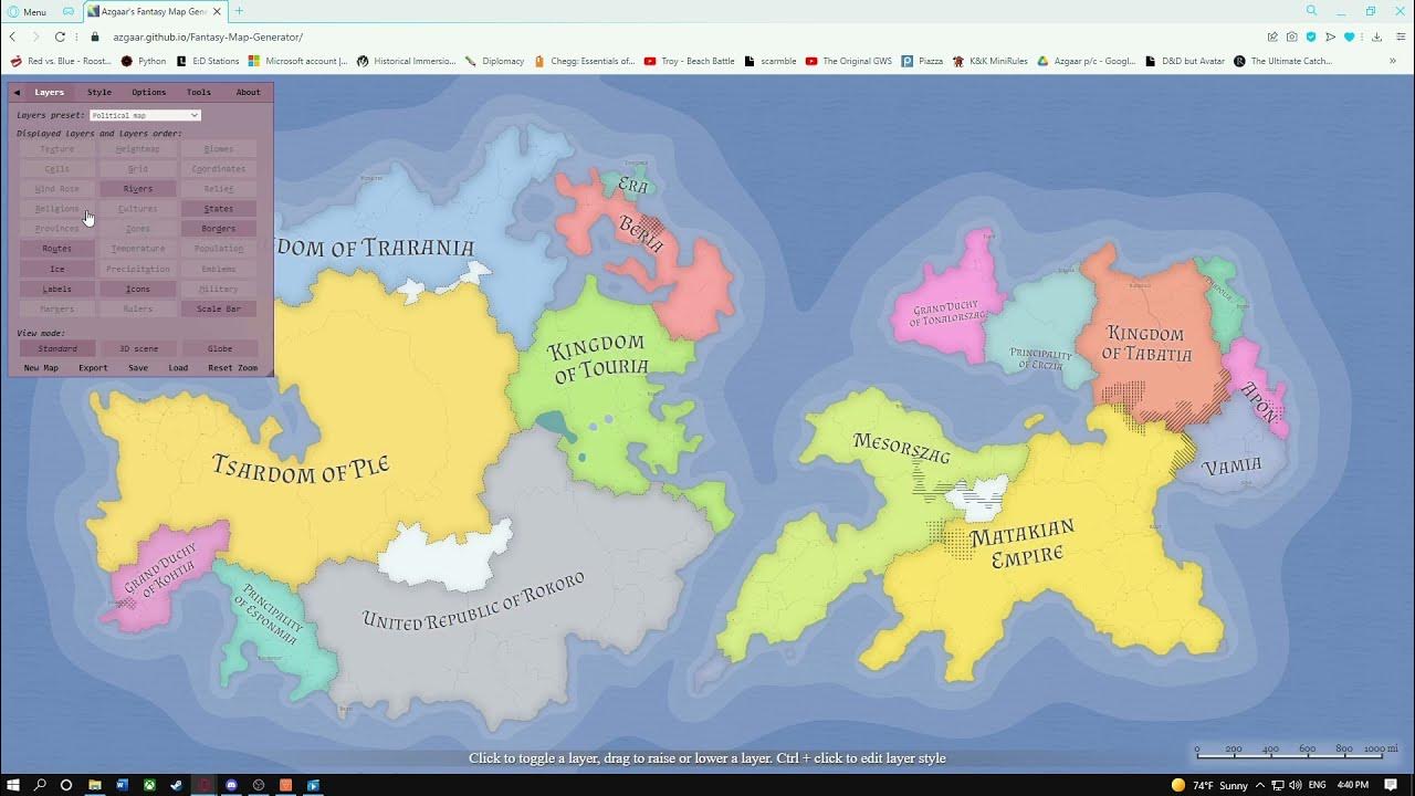 Azgaar s fantasy map generator на русском