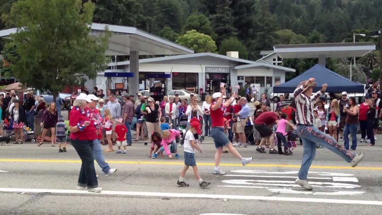Boulder Creek 4th of July parade line dance on main street YouTube