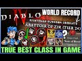 Diablo 4 - Final Best Class in Game - Abattoir of Zir Tier 25 World Record - All Best Build Ranking!