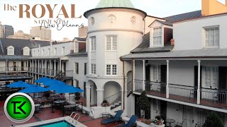 Hotel Tour: Royal Sonesta New Orleans (Interior Balcony room Tour) + Onsite Dining & Amenities