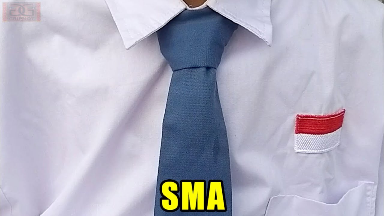 CARA MEMAKAI DASI SMA SMK TUTORIAL PRAKTEK LANGSUNG 