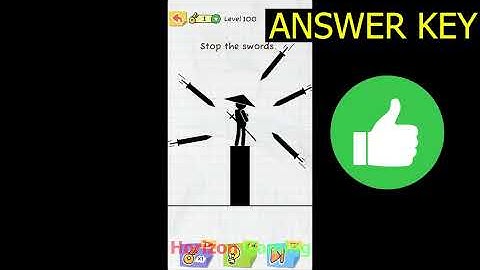 Draw 2 Save: Stickman Puzzle LEVEL 100 - Stop the swords - Gameplay Walkthrough Android IOS