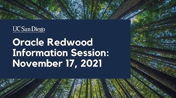 Oracle Redwood Information Session - 11.17.2021