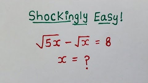 Nice Square Root Math Simplification Problem || Find Value of x 