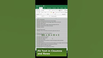 Auto Fit Columns and Rows in Excel