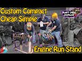 Simple home made compact engine run stand build w dad for dustdevilgarage