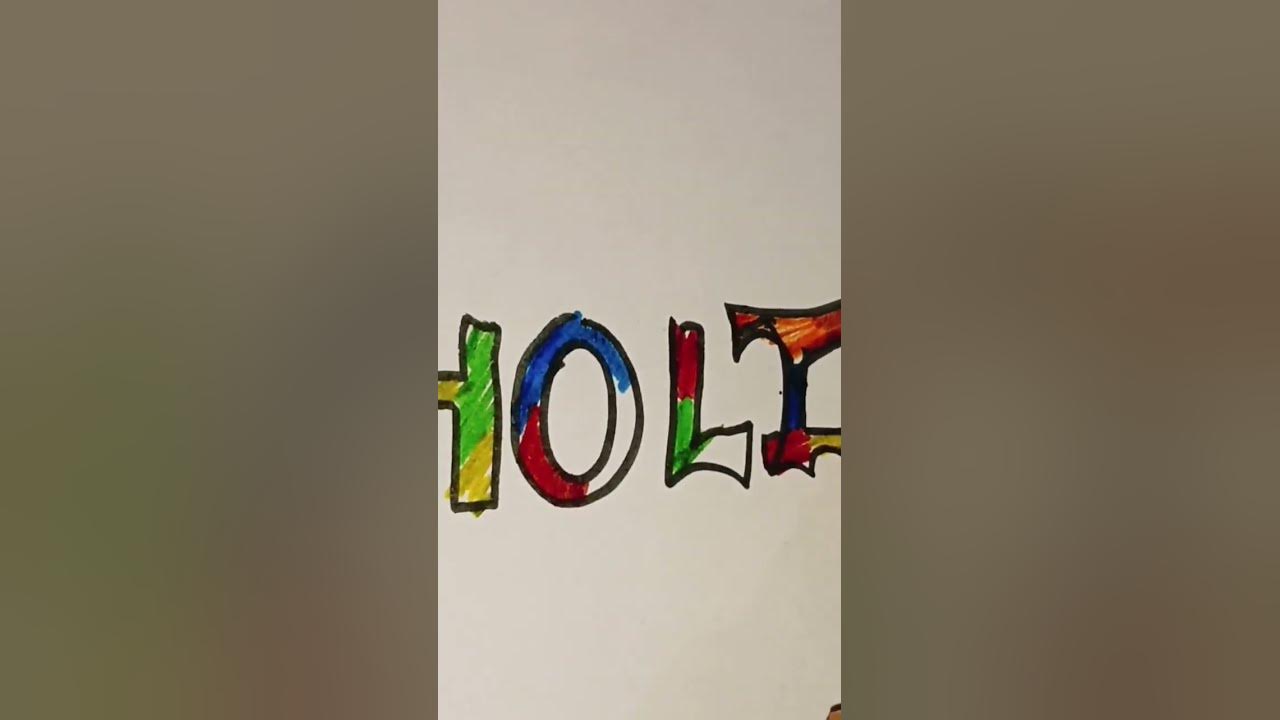 holi festival sketch
