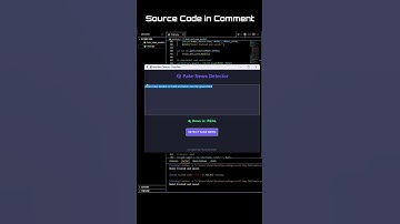 📰 Fake News Detector – Believe it or Not? #AI #Python #FakeNews #FuzzuTech #TechMagic