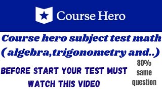 Course Hero math test