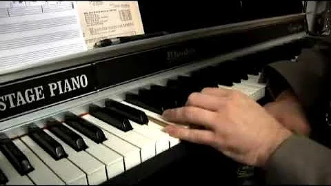 Playing Measures 9-12 of Bebop Piano Scales in G for Beginners