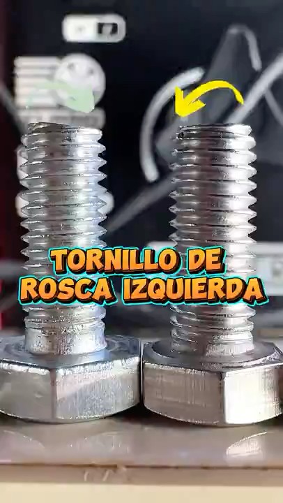 Tornillo de rosca izquierda: prueba real bajo vibración #roscainversa #tuercas #industria #tornillos