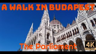 [4K 60Fps] Walk in Budapest Hungary 2021 - Around the Parliament