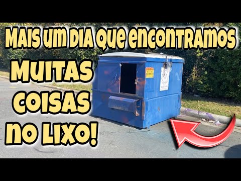 Mais um dia que encontramos muitas coisas no lixo dos estados unidos!?????? dumpster-basura