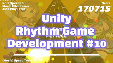 Unity Rhythm game development #10 : Add pause function, Add long note effect