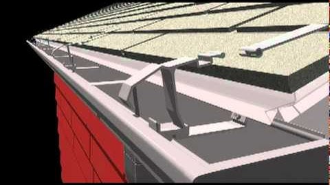 LeafLock installed over exisiting rain gutters under second course of shingle