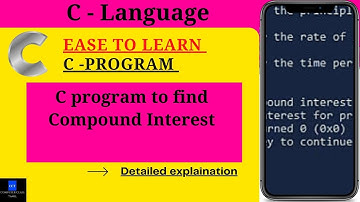 C program to find Compound Interest