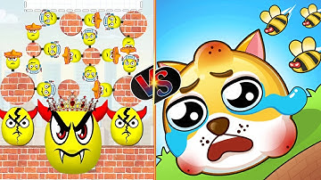 Draw to smash logic puzzle 🆚 save the pets & bees & dogs gameplay part 8