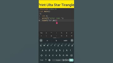 Write a Program to Print Pattern ( Ulta Star Tirangle) in C