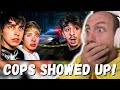 COPS SHOWED UP!!! Faze Rug When a Haunted Investigation Goes Wrong.. (ft. Sam &amp; Colby) REACTION!!!