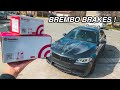 INSTALLING BREMBO BRAKE PADS ON MY F10 M5 !! (STEP BY STEP)