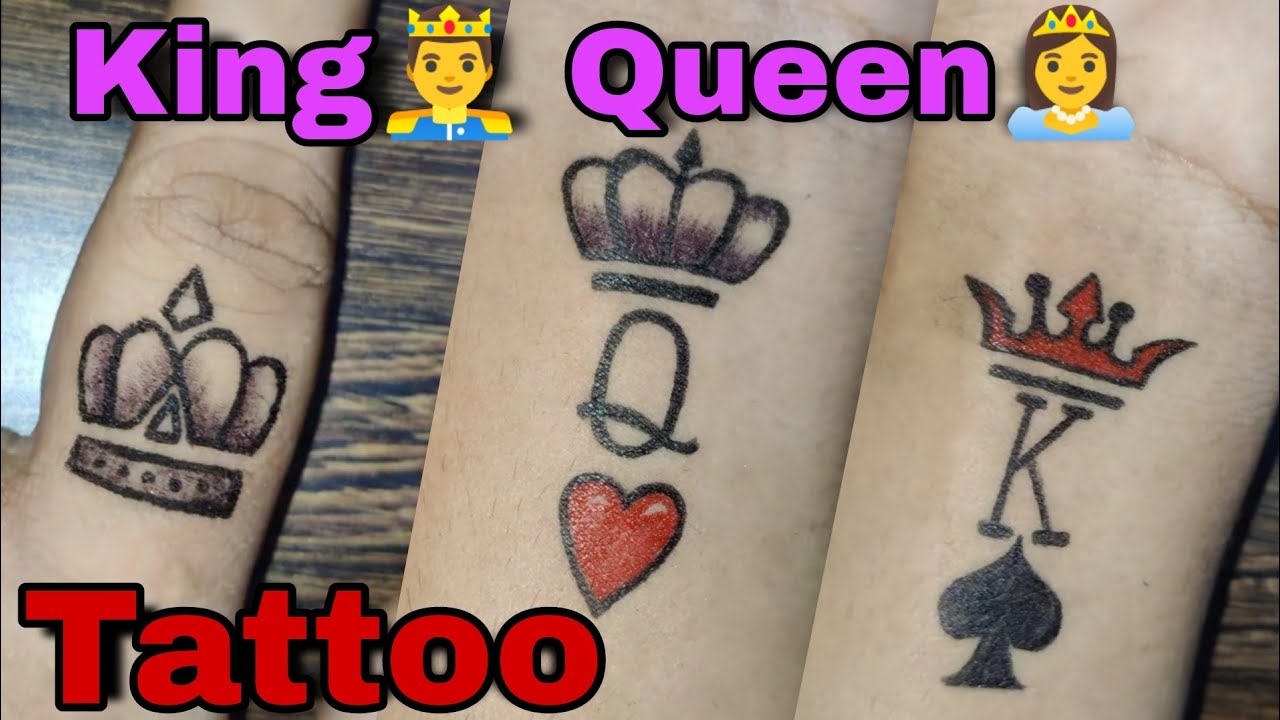 Comet Busters Couple Temporary Tattoo - King Queen - Cute Body Tattoo Body  Sticker (BT036) : Amazon.in: Beauty