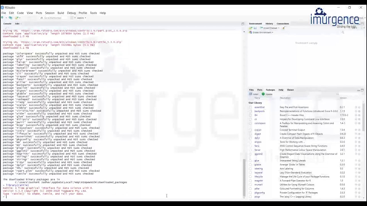 Visual Analytics | Base Rattle Installation 1.2 | Visual Analytics Tutorial