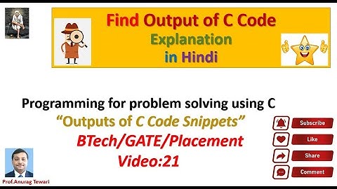 Find output of C program | The most viral Technical Questions |Code Snippets in C |GATE | AKTU