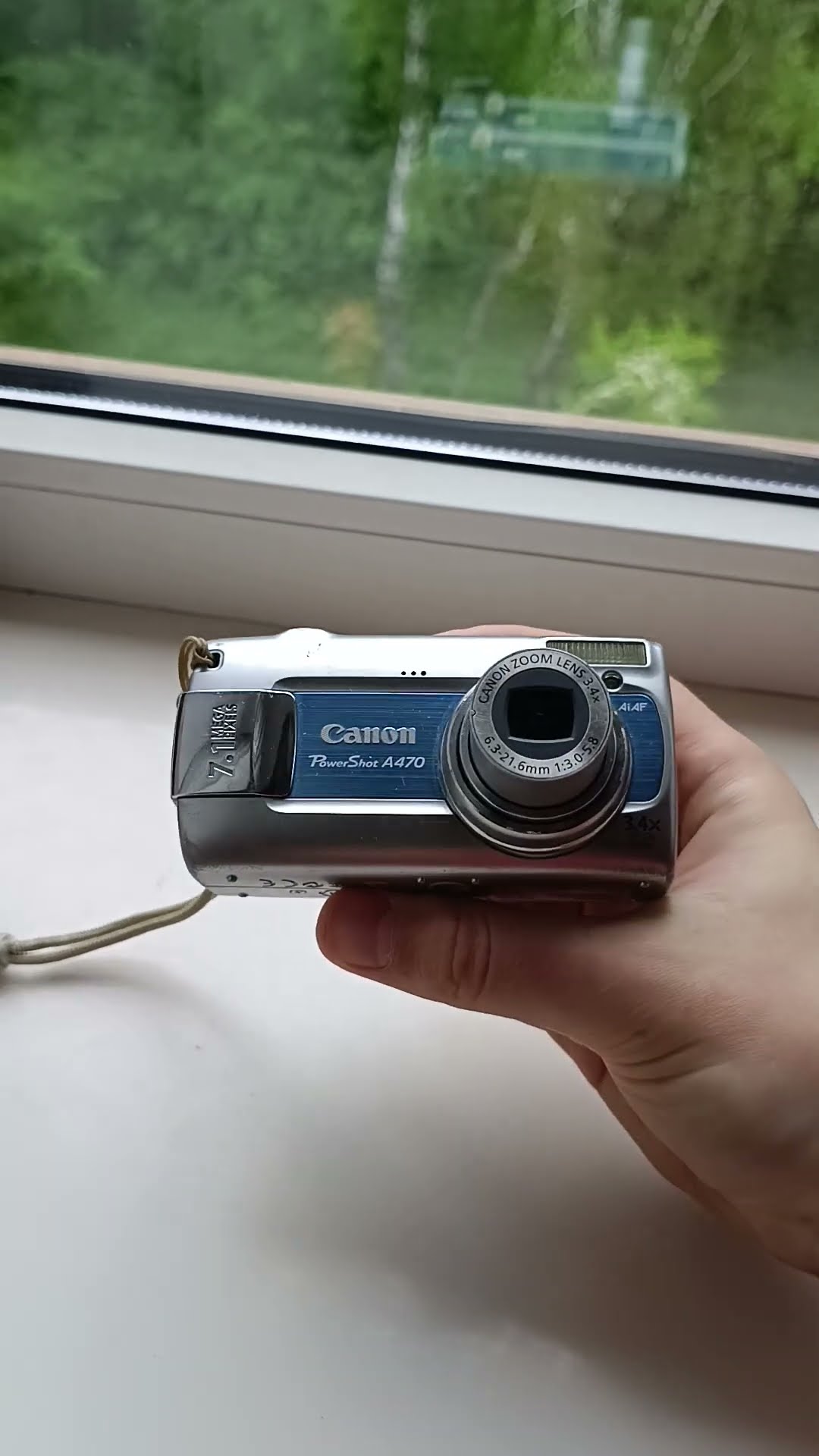 📸Canon PowerShot A470 Blue 7.1MP Digital Camera Digicam Y2K CCD
