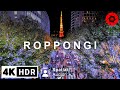 Tokyo Christmas Lights Roppongi Illuminations 2023 - 4K HDR Spatial Audio