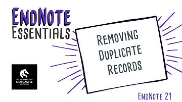 Removing Duplicate Records in EndNote