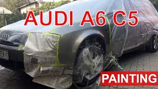 Audi A6 C5 покраска крыла своими руками. Ауди А6 ржавчина на крыле