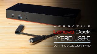 Lenovo ThinkPad Hybrid USB-C USB-A Dock Unbox Macbook Pro Dual Monitor - YouTube